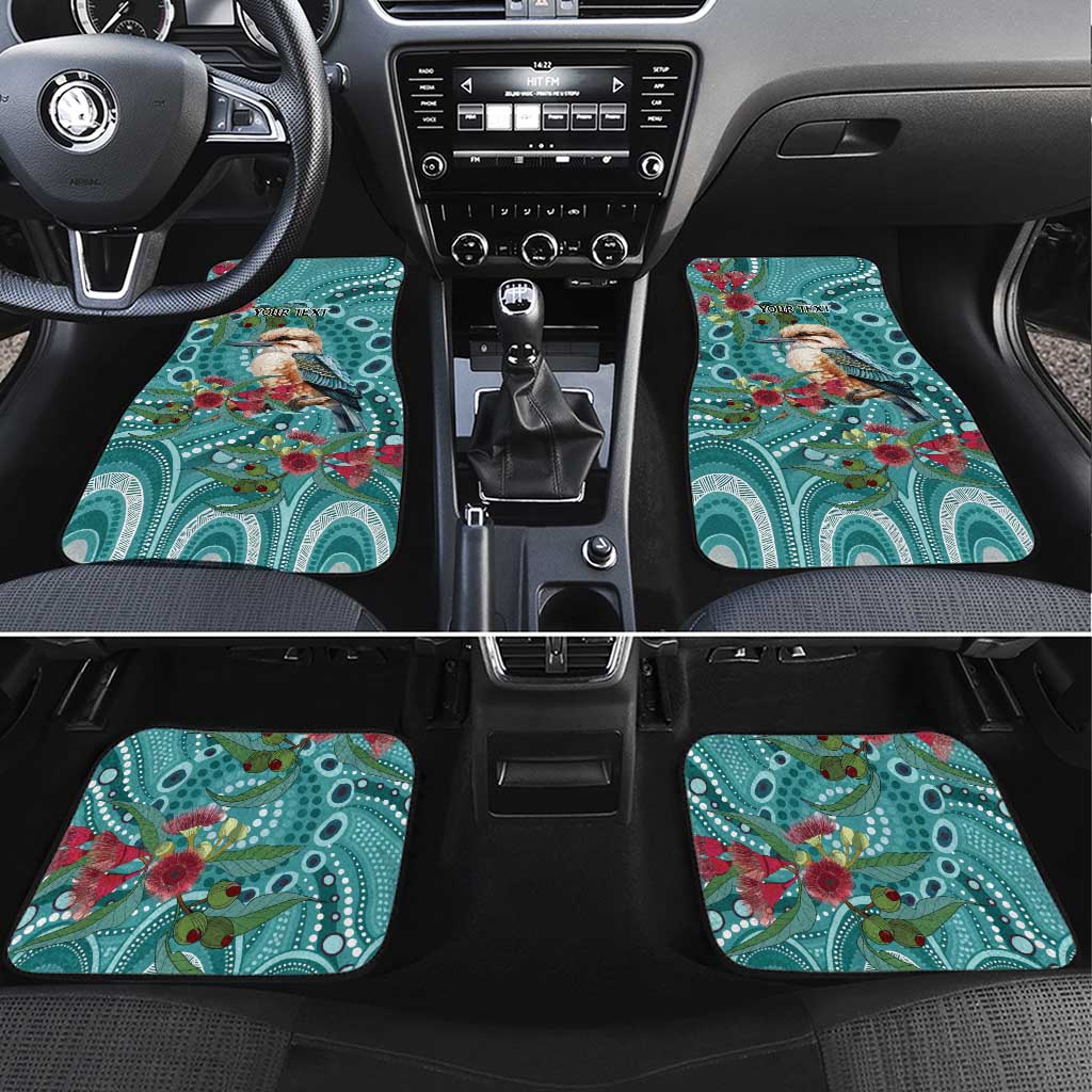 Kookaburra Eucalyptus Personalised Car Mats Aboriginal Australian Dot Painting - Aussie Hoodie
