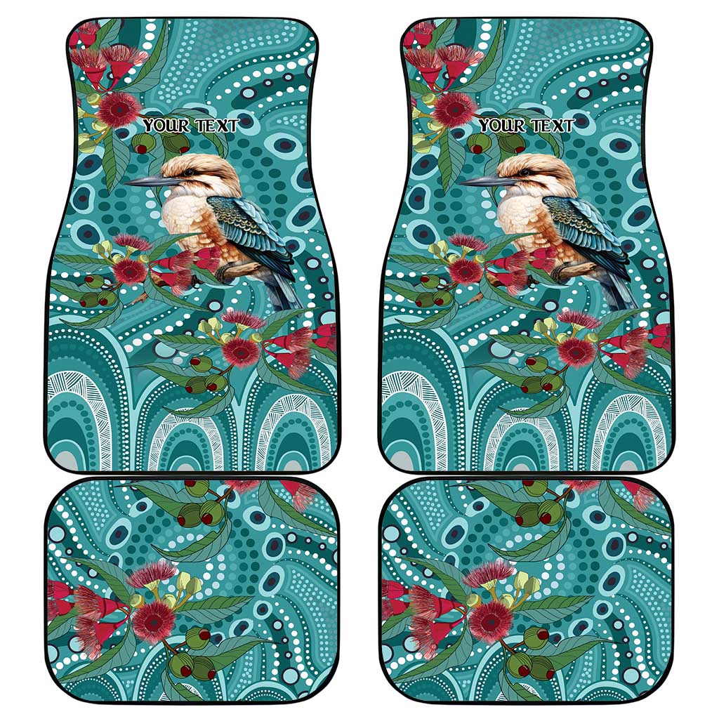 Kookaburra Eucalyptus Personalised Car Mats Aboriginal Australian Dot Painting - Aussie Hoodie