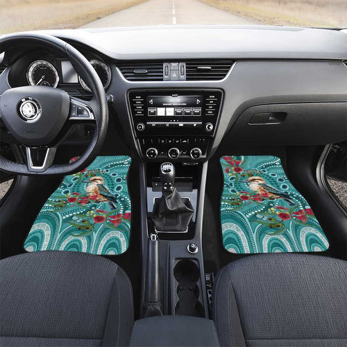 Kookaburra Eucalyptus Personalised Car Mats Aboriginal Australian Dot Painting - Aussie Hoodie