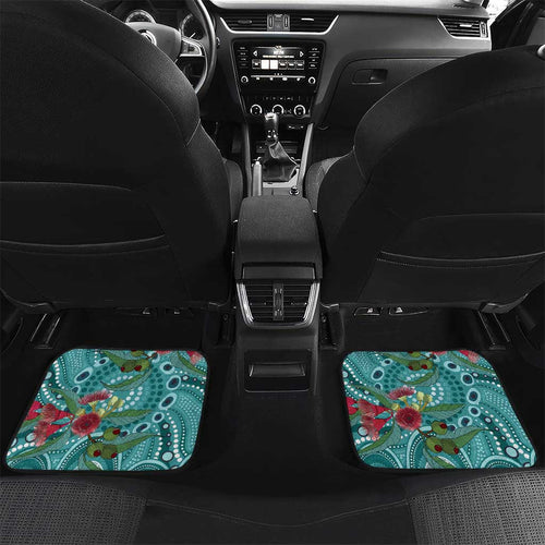 Kookaburra Eucalyptus Personalised Car Mats Aboriginal Australian Dot Painting - Aussie Hoodie