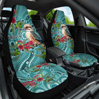 Kookaburra Eucalyptus Personalised Car Seat Cover Aboriginal Australian Dot Painting - Aussie Hoodie