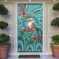 Kookaburra Eucalyptus Personalised Door Cover Aboriginal Australian Dot Painting - Aussie Hoodie