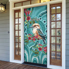 Kookaburra Eucalyptus Personalised Door Cover Aboriginal Australian Dot Painting - Aussie Hoodie