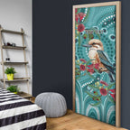 Kookaburra Eucalyptus Personalised Door Cover Aboriginal Australian Dot Painting - Aussie Hoodie