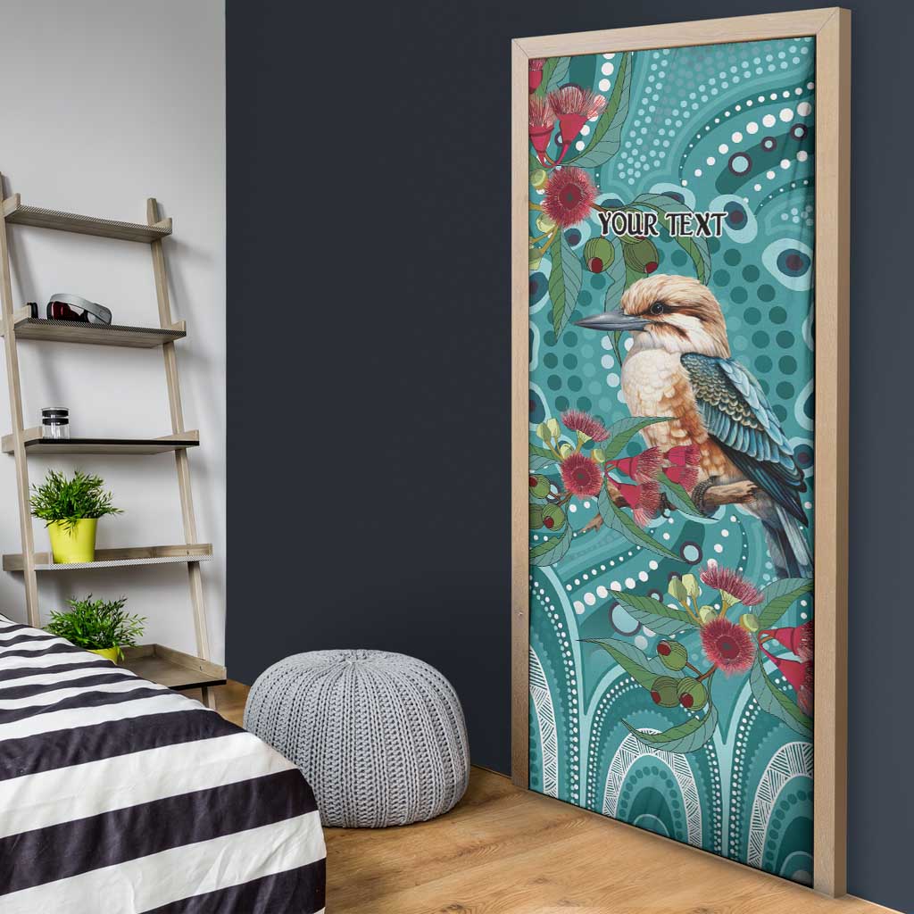 Kookaburra Eucalyptus Personalised Door Cover Aboriginal Australian Dot Painting - Aussie Hoodie