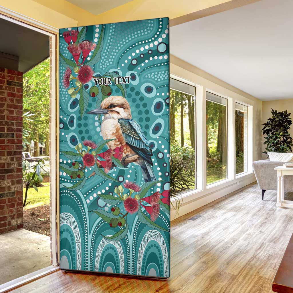 Kookaburra Eucalyptus Personalised Door Cover Aboriginal Australian Dot Painting - Aussie Hoodie