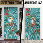 Kookaburra Eucalyptus Personalised Door Cover Aboriginal Australian Dot Painting - Aussie Hoodie