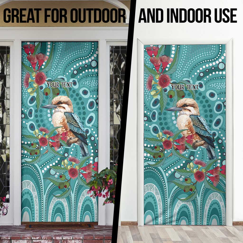 Kookaburra Eucalyptus Personalised Door Cover Aboriginal Australian Dot Painting - Aussie Hoodie