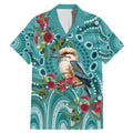 Kookaburra Eucalyptus Personalised Family Matching Mermaid Dress and Hawaiian Shirt Aboriginal Australian Dot Painting - Aussie Hoodie