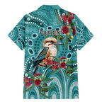 Kookaburra Eucalyptus Personalised Family Matching Mermaid Dress and Hawaiian Shirt Aboriginal Australian Dot Painting - Aussie Hoodie