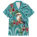 Kookaburra Eucalyptus Personalised Family Matching Puletasi and Hawaiian Shirt Aboriginal Australian Dot Painting - Aussie Hoodie