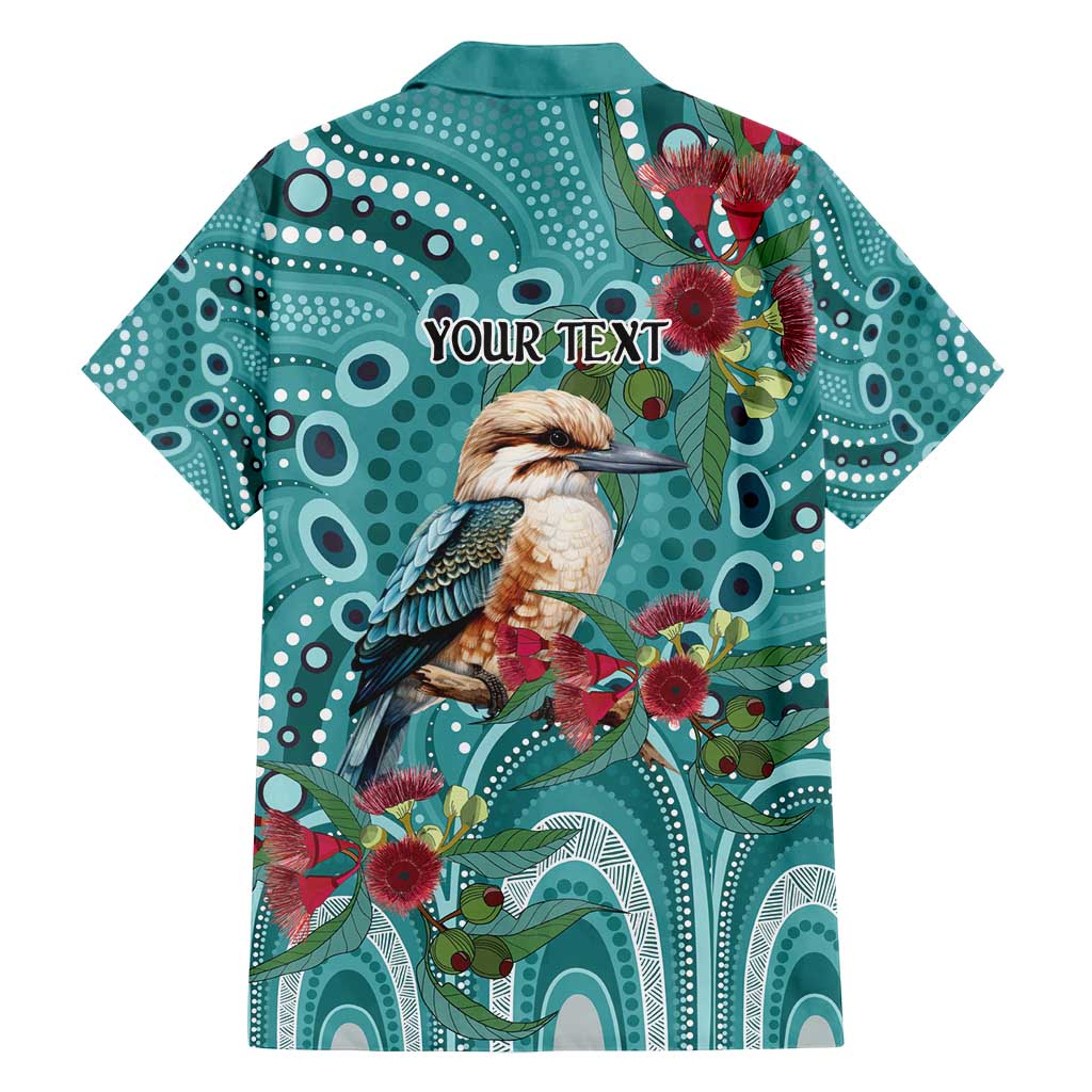 Kookaburra Eucalyptus Personalised Family Matching Summer Maxi Dress and Hawaiian Shirt Aboriginal Australian Dot Painting - Aussie Hoodie