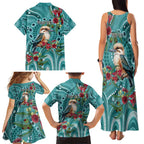 Kookaburra Eucalyptus Personalised Family Matching Tank Maxi Dress and Hawaiian Shirt Aboriginal Australian Dot Painting - Aussie Hoodie