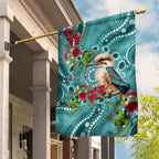 Kookaburra Eucalyptus Personalised Garden Flag Aboriginal Australian Dot Painting - Aussie Hoodie