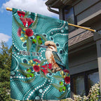 Kookaburra Eucalyptus Personalised Garden Flag Aboriginal Australian Dot Painting - Aussie Hoodie