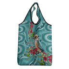 Kookaburra Eucalyptus Personalised Grocery Bag Aboriginal Australian Dot Painting - Aussie Hoodie
