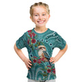 Kookaburra Eucalyptus Personalised Kid T Shirt Aboriginal Australian Dot Painting - Aussie Hoodie