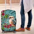 Kookaburra Eucalyptus Personalised Luggage Cover Aboriginal Australian Dot Painting - Aussie Hoodie