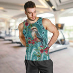 Kookaburra Eucalyptus Personalised Men Tank Top Aboriginal Australian Dot Painting - Aussie Hoodie