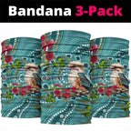 Kookaburra Eucalyptus Personalised Neck Gaiter Aboriginal Australian Dot Painting - Aussie Hoodie