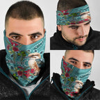Kookaburra Eucalyptus Personalised Neck Gaiter Aboriginal Australian Dot Painting - Aussie Hoodie