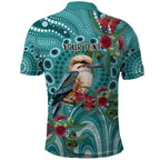 Kookaburra Eucalyptus Personalised Polo Shirt Aboriginal Australian Dot Painting - Aussie Hoodie