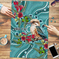 Kookaburra Eucalyptus Personalised Puzzle Aboriginal Australian Dot Painting - Aussie Hoodie