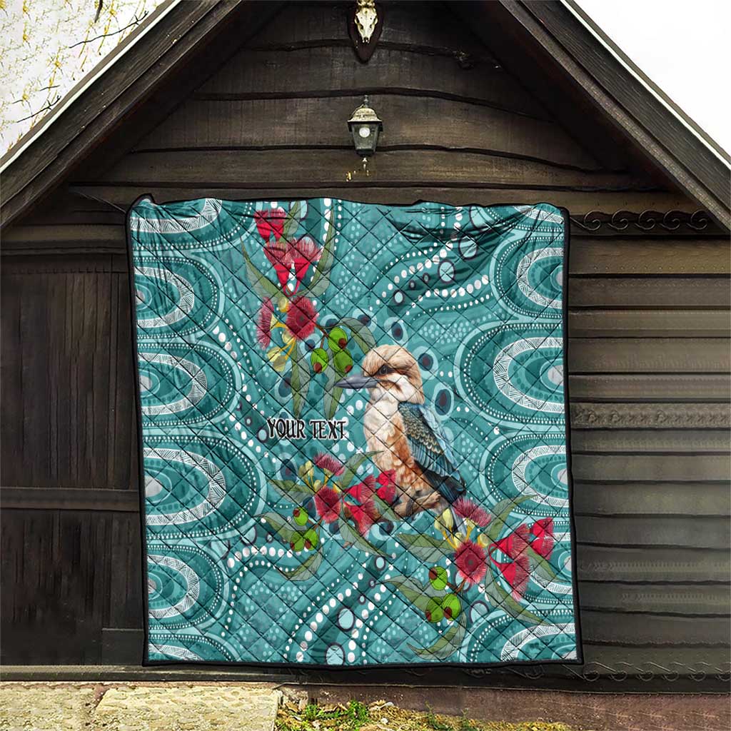 Kookaburra Eucalyptus Personalised Quilt Aboriginal Australian Dot Painting - Aussie Hoodie