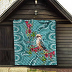 Kookaburra Eucalyptus Personalised Quilt Aboriginal Australian Dot Painting - Aussie Hoodie