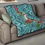 Kookaburra Eucalyptus Personalised Quilt Aboriginal Australian Dot Painting - Aussie Hoodie