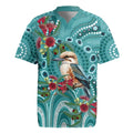 Kookaburra Eucalyptus Personalised Rugby Jersey Aboriginal Australian Dot Painting - Aussie Hoodie