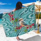Kookaburra Eucalyptus Personalised Sarong Aboriginal Australian Dot Painting - Aussie Hoodie
