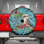 Kookaburra Eucalyptus Personalised Spare Tire Cover Aboriginal Australian Dot Painting - Aussie Hoodie