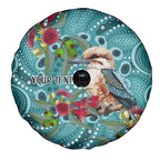 Kookaburra Eucalyptus Personalised Spare Tire Cover Aboriginal Australian Dot Painting - Aussie Hoodie