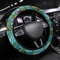 Kookaburra Eucalyptus Steering Wheel Cover Aboriginal Australian Dot Painting - Aussie Hoodie
