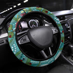 Kookaburra Eucalyptus Steering Wheel Cover Aboriginal Australian Dot Painting - Aussie Hoodie
