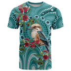 Kookaburra Eucalyptus Personalised T Shirt Aboriginal Australian Dot Painting - Aussie Hoodie