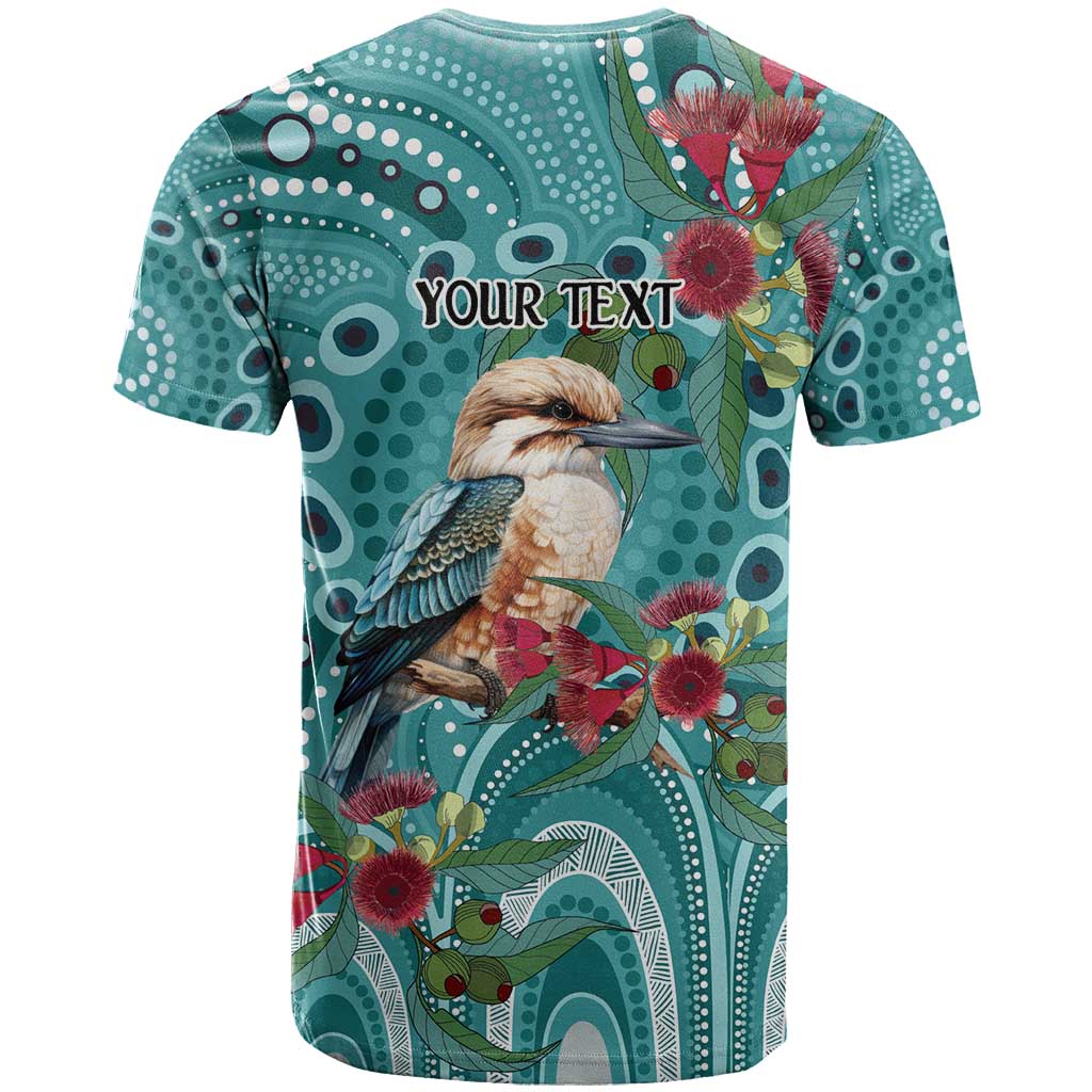 Kookaburra Eucalyptus Personalised T Shirt Aboriginal Australian Dot Painting - Aussie Hoodie