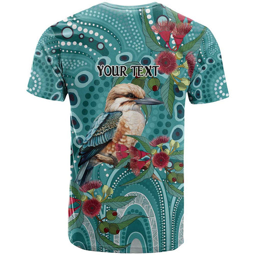 Kookaburra Eucalyptus Personalised T Shirt Aboriginal Australian Dot Painting - Aussie Hoodie