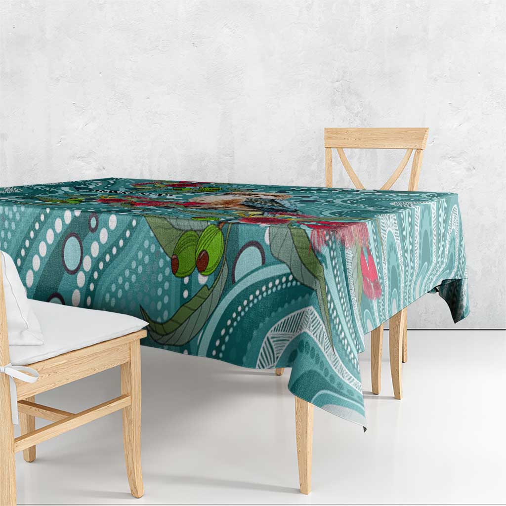 Kookaburra Eucalyptus Personalised Tablecloth Aboriginal Australian Dot Painting - Aussie Hoodie