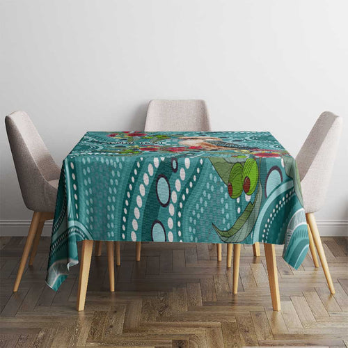 Kookaburra Eucalyptus Personalised Tablecloth Aboriginal Australian Dot Painting - Aussie Hoodie