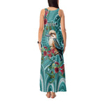 Kookaburra Eucalyptus Personalised Tank Maxi Dress Aboriginal Australian Dot Painting - Aussie Hoodie