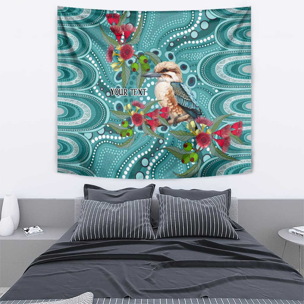 Kookaburra Eucalyptus Personalised Tapestry Aboriginal Australian Dot Painting - Aussie Hoodie