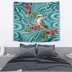 Kookaburra Eucalyptus Personalised Tapestry Aboriginal Australian Dot Painting - Aussie Hoodie