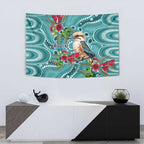 Kookaburra Eucalyptus Personalised Tapestry Aboriginal Australian Dot Painting - Aussie Hoodie