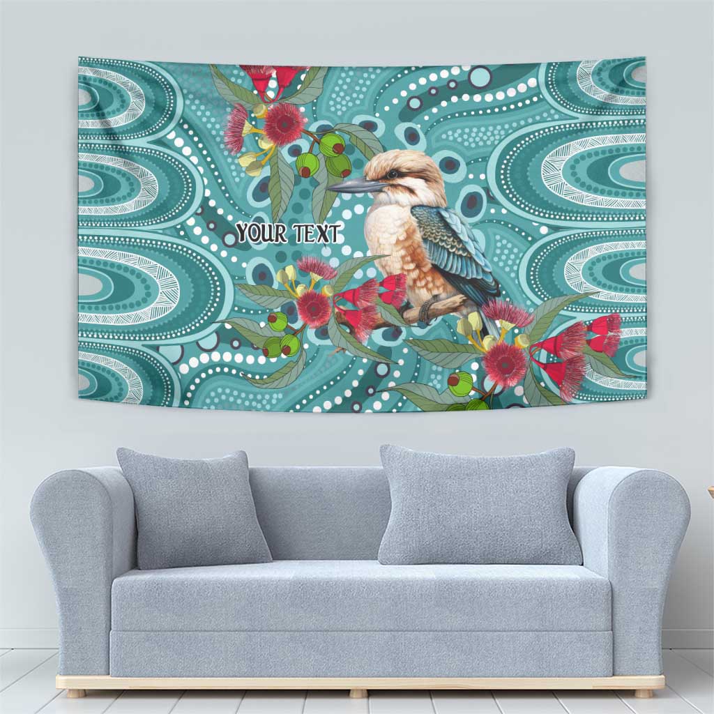 Kookaburra Eucalyptus Personalised Tapestry Aboriginal Australian Dot Painting - Aussie Hoodie
