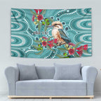 Kookaburra Eucalyptus Personalised Tapestry Aboriginal Australian Dot Painting - Aussie Hoodie