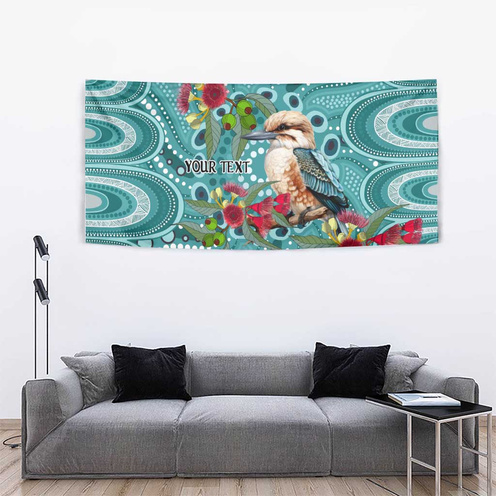 Kookaburra Eucalyptus Personalised Tapestry Aboriginal Australian Dot Painting - Aussie Hoodie