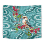 Kookaburra Eucalyptus Personalised Tapestry Aboriginal Australian Dot Painting - Aussie Hoodie
