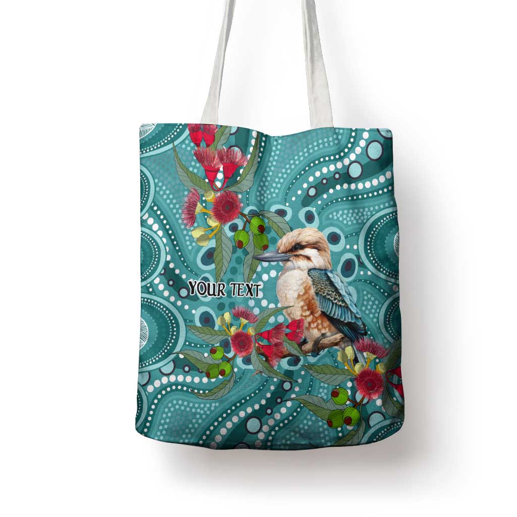 Kookaburra Eucalyptus Personalised Tote Bag Aboriginal Australian Dot Painting - Aussie Hoodie